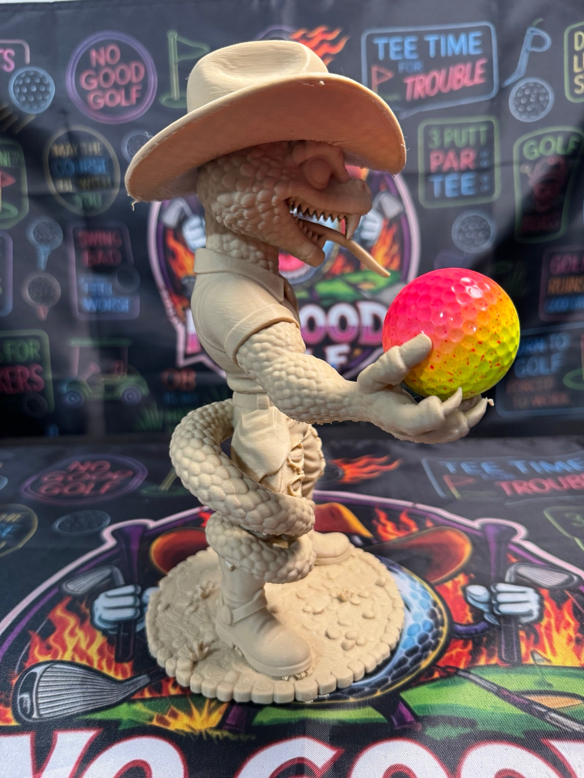 Rattlesnake Rick Golf Ball Holder