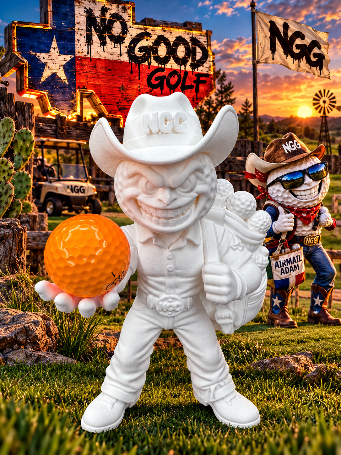 Airmail Adam Golf Ball Holder